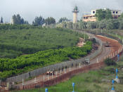 <p>Israeli forces patrol the border with Lebanon, near Kfar Kila, Lebanon, May 9, 2018. (Photo: Karamallah Daher/Reuters) </p>