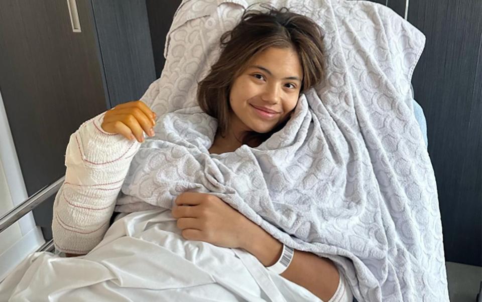 Emma Raducanu out of Wimbledon and the French Open after wrist surgery - Instagram/Emma Radacanu
