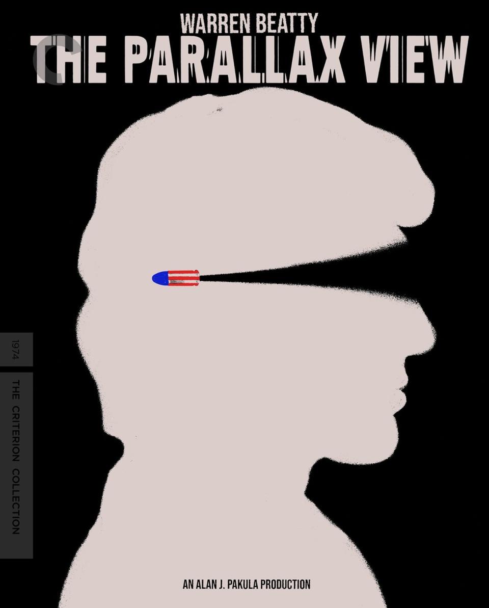 The Criterion Collection cover art for The Parallax View.