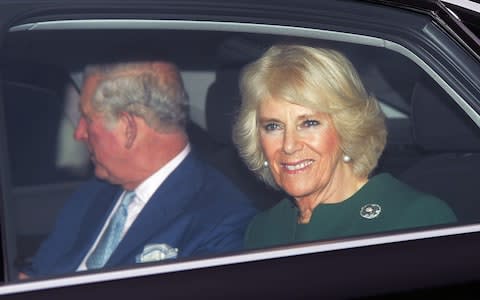 Prince of Wales and Duchess of Cornwall arrive for the Queen's pre-Christmas Party at Buckingham Palace in December 2018 - Credit: Mark Stewart