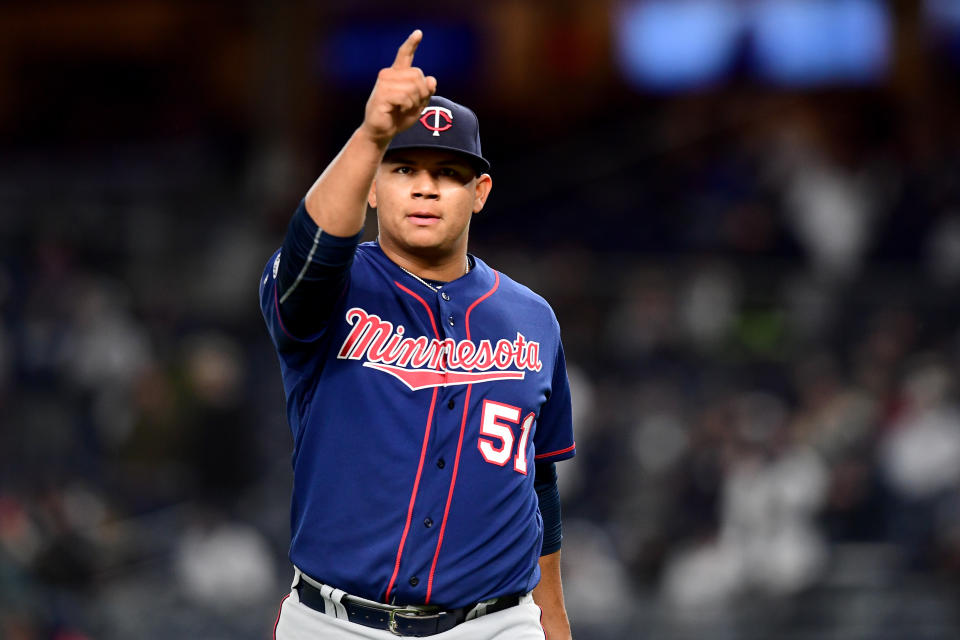 Brusdar Graterol might not be headed to the Red Sox after all. (Photo by Emilee Chinn/Getty Images)