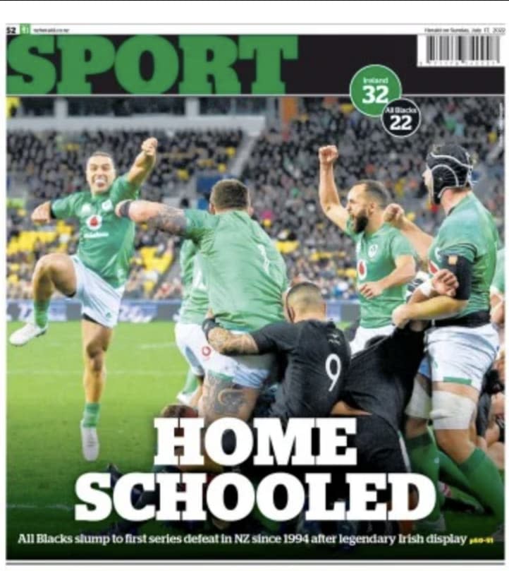 The back page of the New Zealand Herald