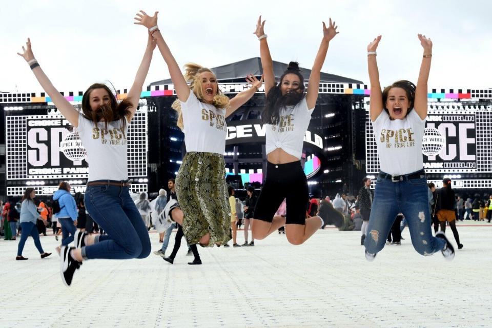 Spice Girls Fans attend Spice World concert in Croke Park, Ireland