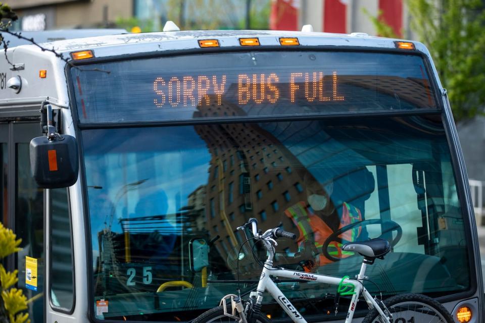 Transit supervisors and maintenance workers have begun refusing overtime in Metro Vancouver Saturday as part of job action initiated by their union, CUPE Local 4500. (Ben Nelms/CBC - image credit)