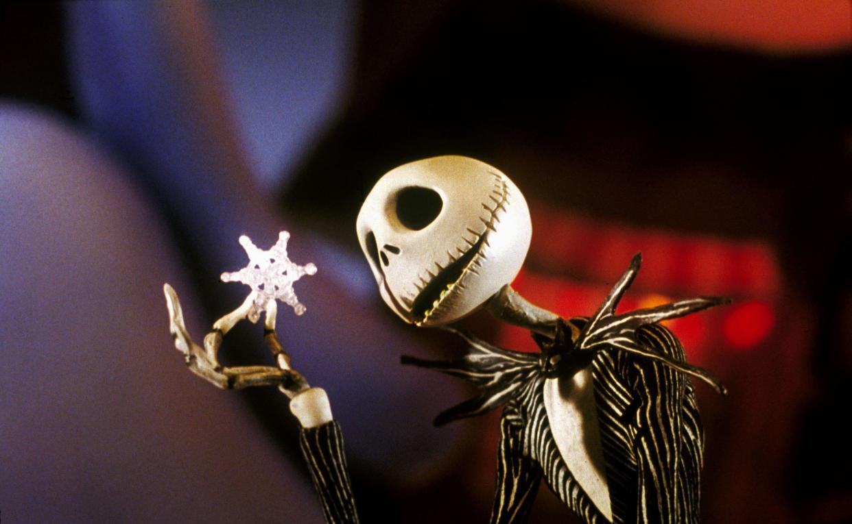 Jack Skellington Film: The Nightmare Before Christmas (USA 1993) Characters: Jack Skellington  Director: Henry Selick 09 October 1993   **WARNING** This Photograph is for editorial use only and is the copyright of TOUCHSTONE PICTURES and/or the Photographer assigned by the Film or Production Company and can only be reproduced by publications in conjunction with the promotion of the above Film. A Mandatory Credit To TOUCHSTONE PICTURES is required. The Photographer should also be credited when known. No commercial use can be granted without written authority from the Film Company.