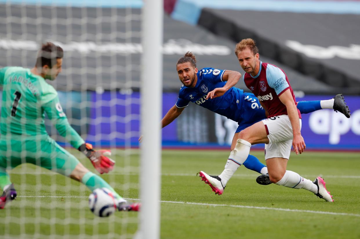 <p>Everton boosted their hopes of qualifying for Europe with a win at West Ham</p> (Getty)