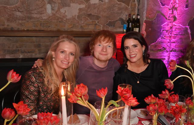 <p>Dave Benett/Getty </p> Sofia Blunt, Ed Sheeran and Princess Eugenie at The Anti Slavery Collective's inaugural Winter Gala on November 29, 2023