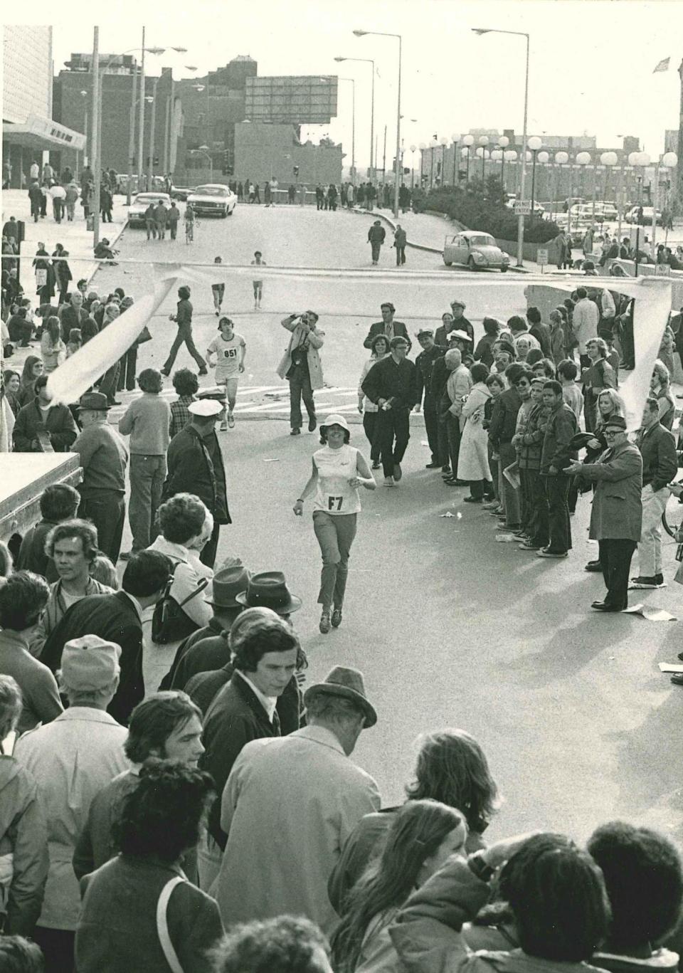 Val Rogosheske was one of eight women running in the 1972 Boston Marathon. This was the first year that women were allowed to run in the race.