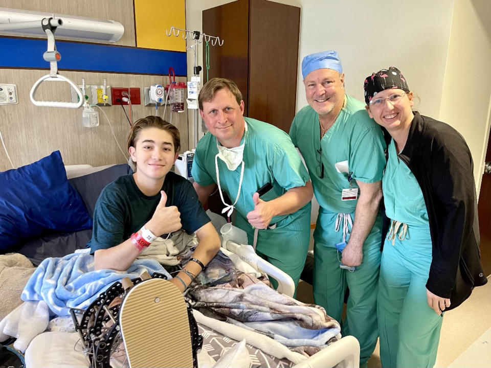 Teen saves life (Courtesy Hudson Domb)