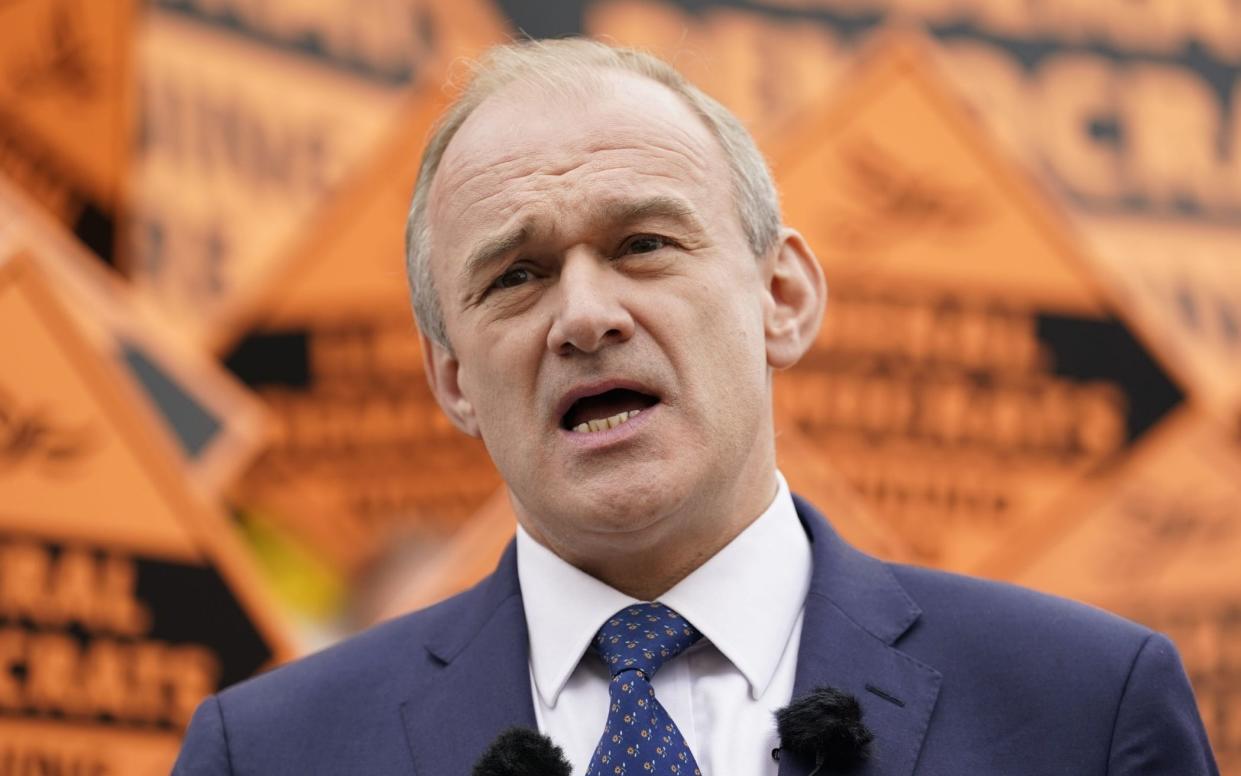 Liberal Democrats' leader Sir Ed Davey - Andrew Matthews/PA