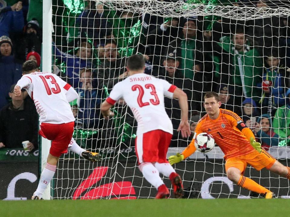 Northern Ireland angered by controversial penalty call in World Cup play-off with Switzerland