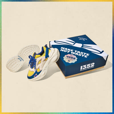 Hellmann’s Canada is shining a spotlight on food waste and challenging Canadians to rethink their consumption with the drop of their limited-edition 1352: Refreshed Sneakers. (CNW Group/Hellmann's Canada)