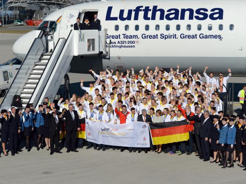 Das Team wurde von Bundespräsident Joachim Gauck empfangen. Foto: Sven Hoppe