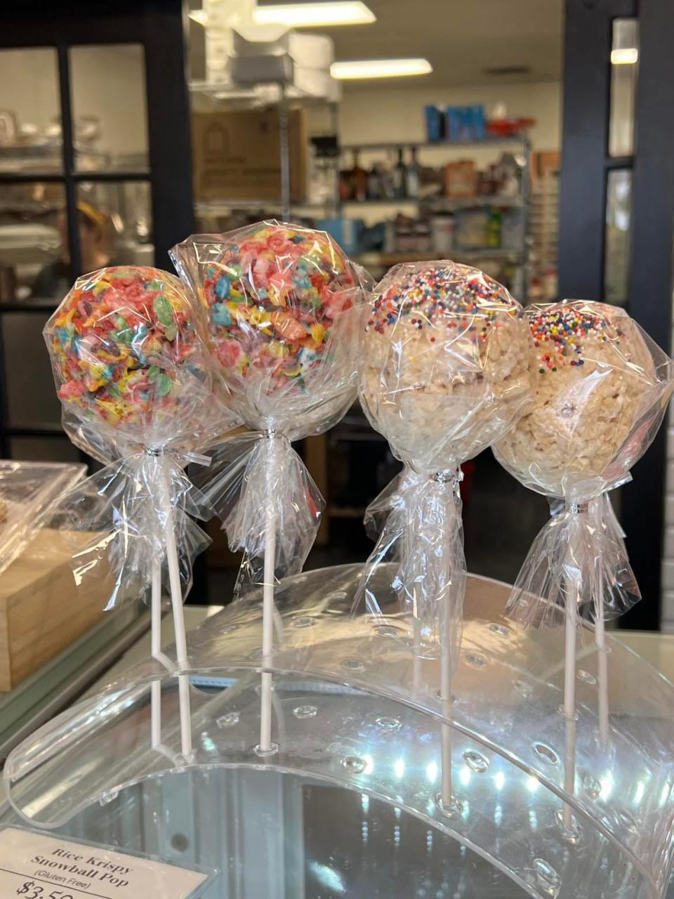 Rice Krispies pops are among the sweet treats featured at Stuffed Pastry, a newer bakery on South Main Street in North Canton near Variety's Restaurant.
