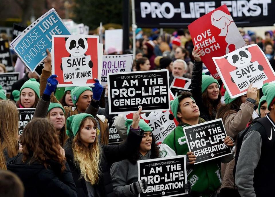 The 2019 March for Life rally in Washington, D.C. | OLIVIER DOULIERY/AFP via Getty Images