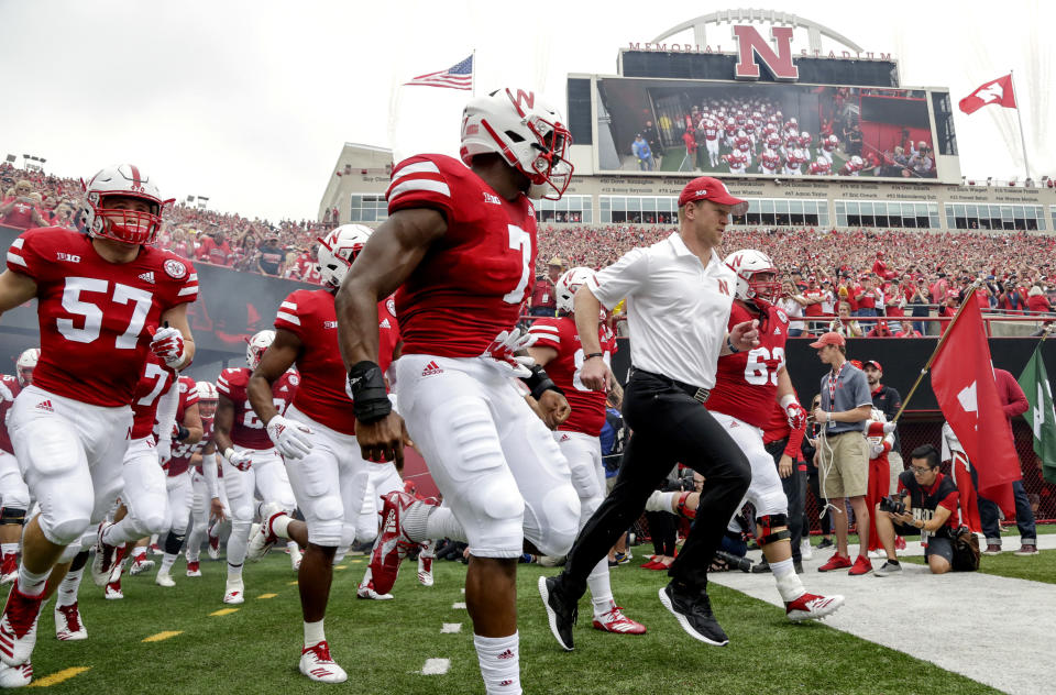 Nebraska is 0-4 to start the season and is on an eight-game losing streak dating back to last season. So an Iowa bar is offering beer. Eventually. (AP Photo/Nati Harnik)