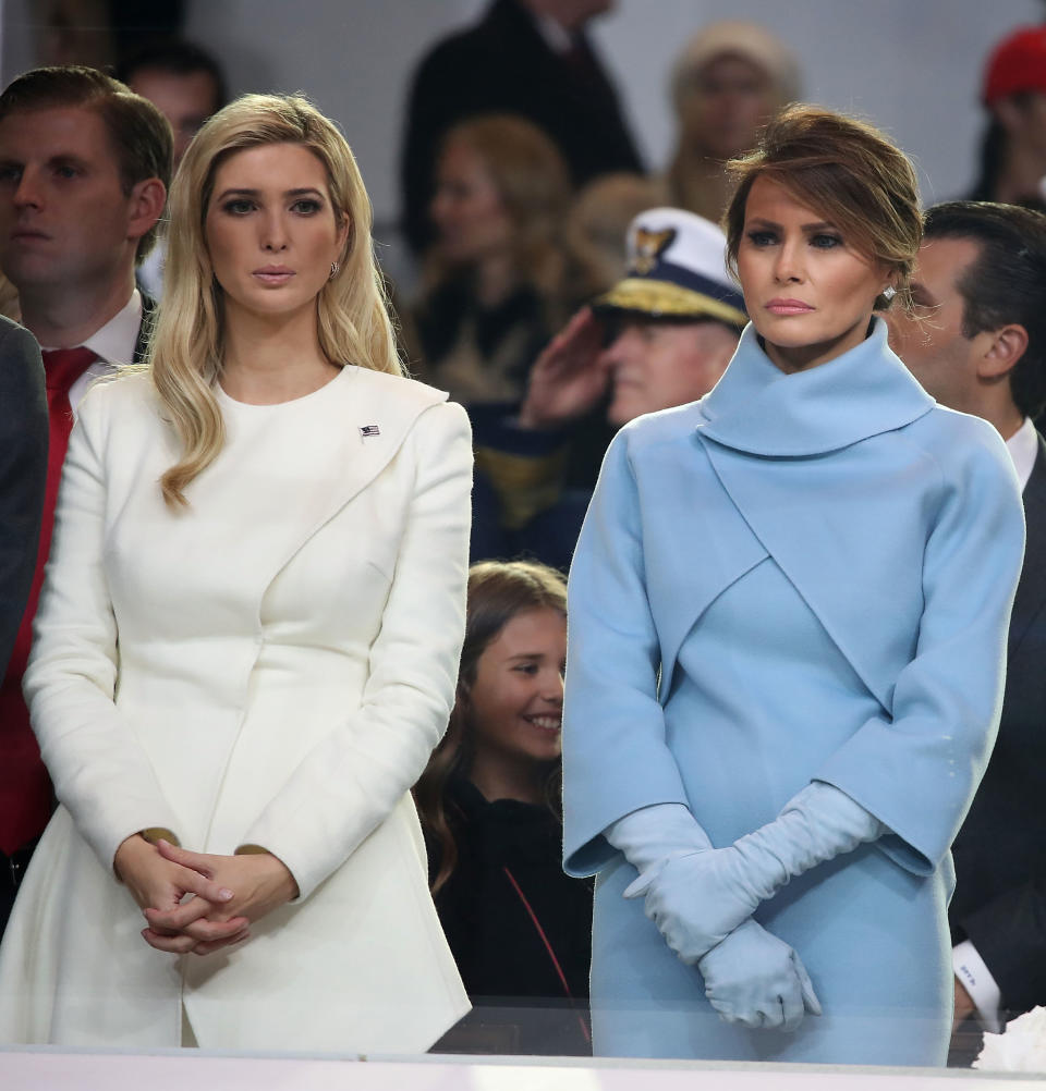 Ivanka and Melania Trump at the 2017 inauguration. (Photo: Mark Wilson/Getty Images)