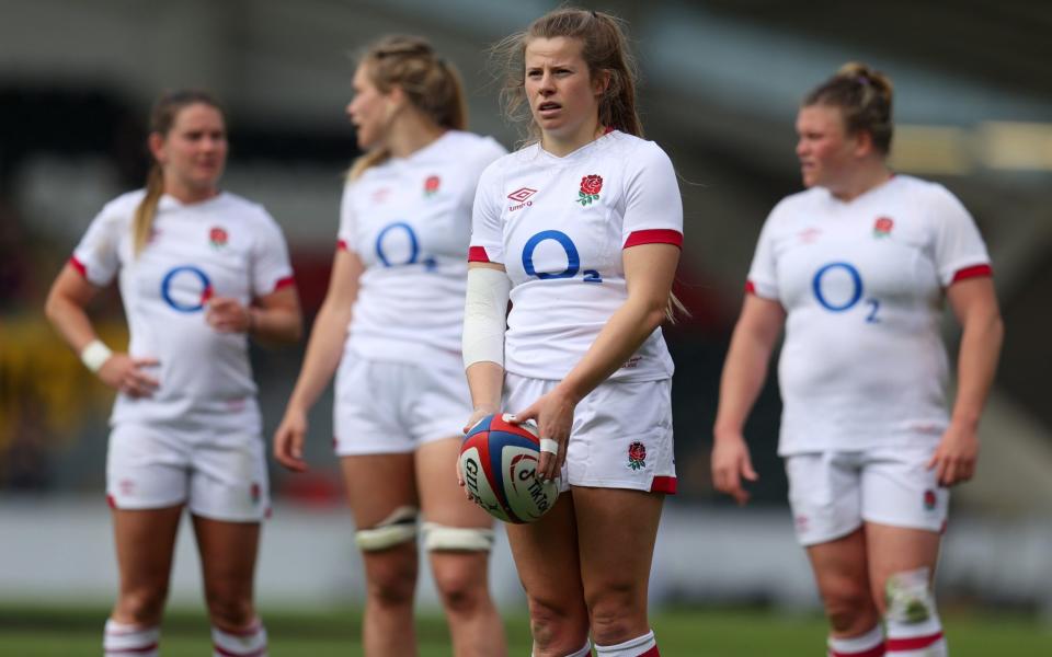 Zoe Harrison of England during the TikTok Women's Six Nations match between England and Ireland at Mattioli Woods Welford Road Stadium on April 24, 2022 in Leicester, England - Getty Images/Catherine Ivill