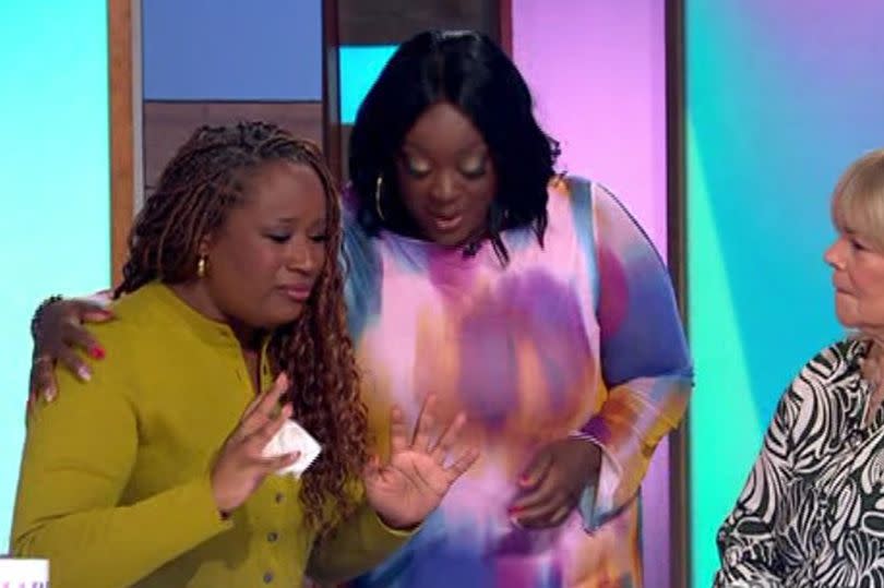 Charlene was in tears on the show