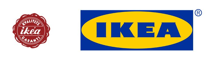L'évolution du logo d'Ikea (Crédits : Ikea).