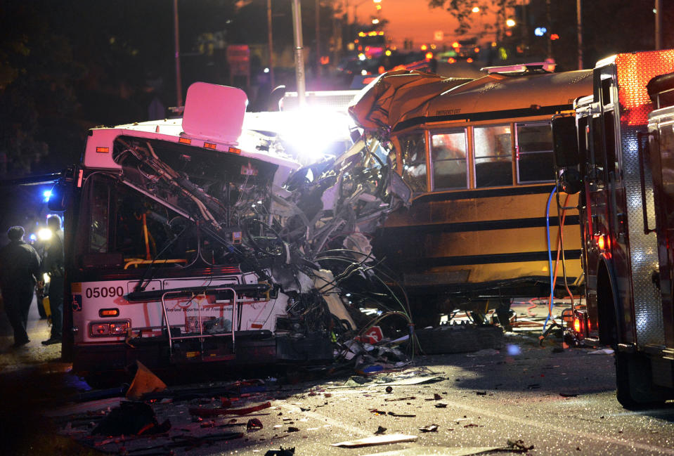 Bus crash in Baltimore