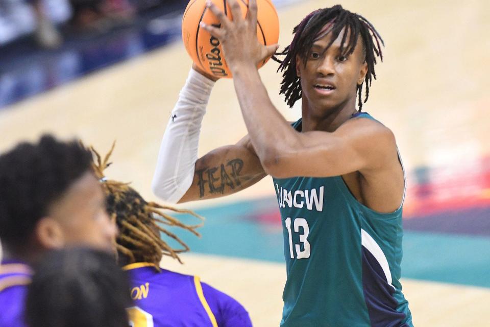 Trazarien White leads UNCW in points and rebounds this season.