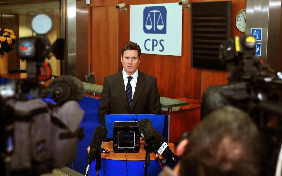 Sir Keir Starmer as director of public prosecutions in 2010