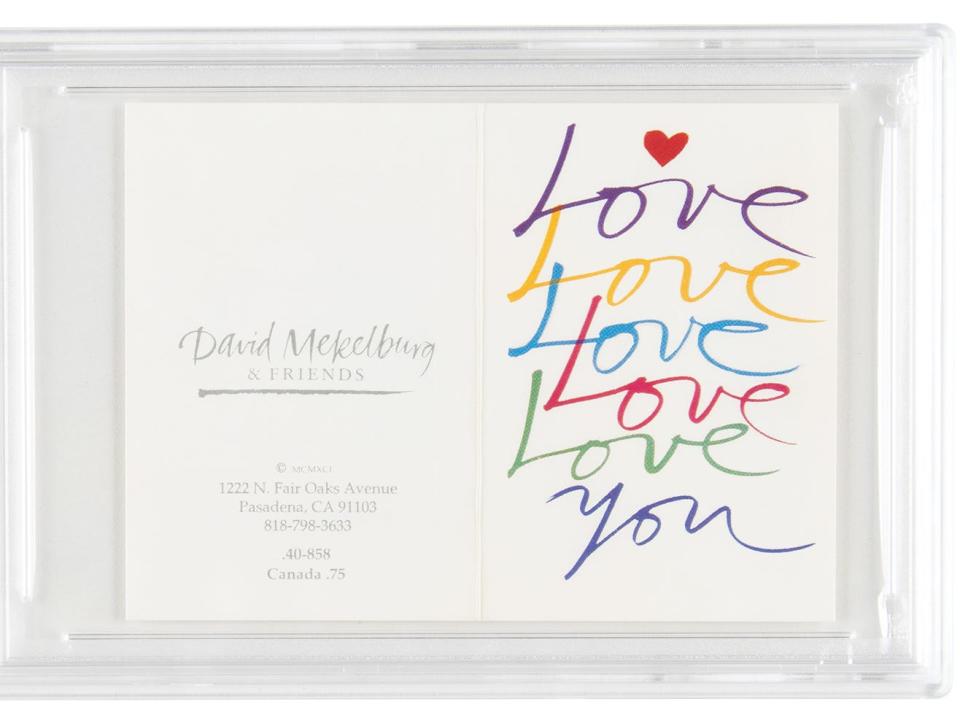 Musk gave a birthday card with "love, love, love" written on the front in different colours.