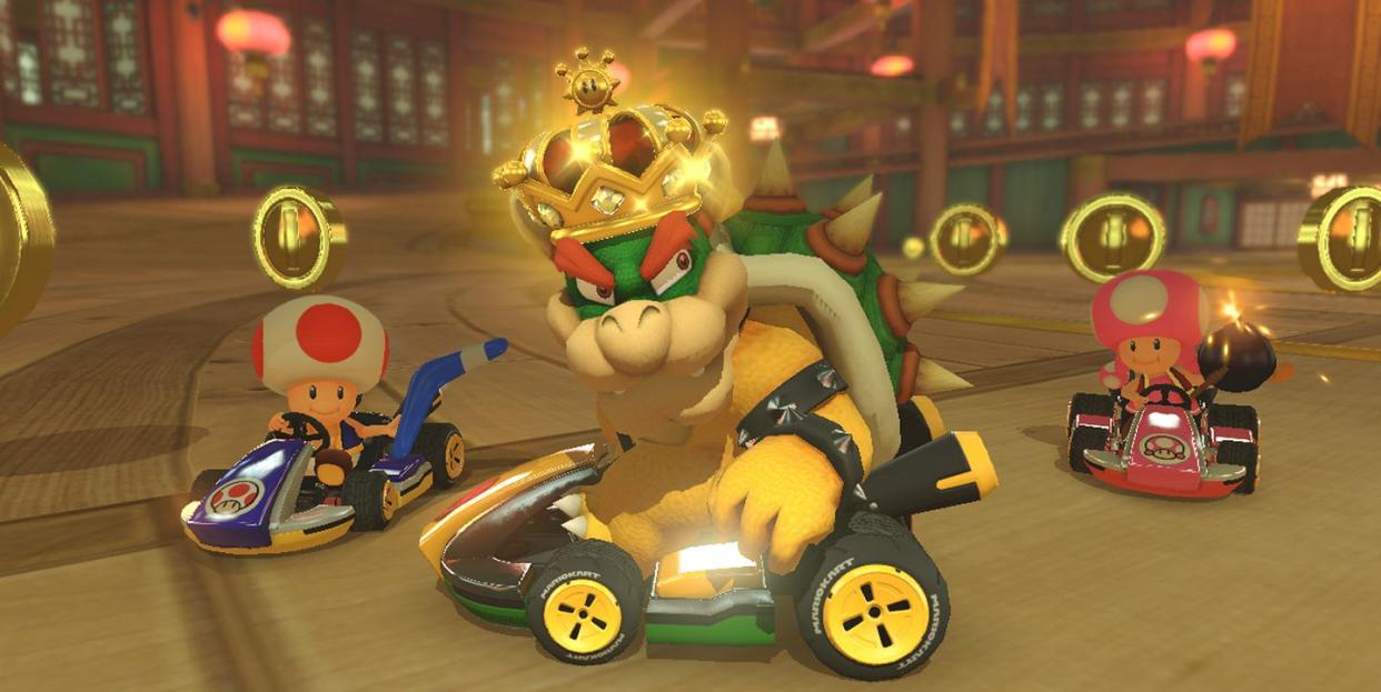 mario kart 8 deluxe bowser coin runners on nintendo switch