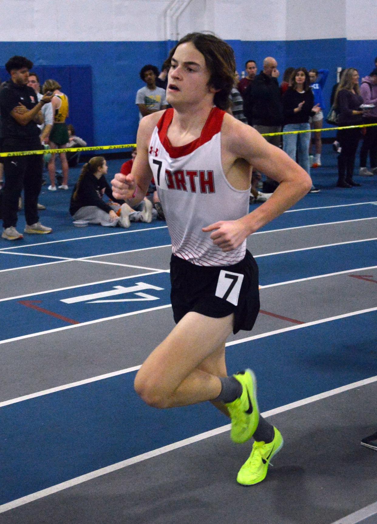 North Hagerstown's Walker Mason finished third in the Class 3A boys 3,200 in 9:49.65.