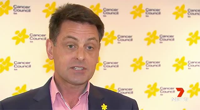 Mr Size said the Cancer Council wasn't surprised. Source: 7 News