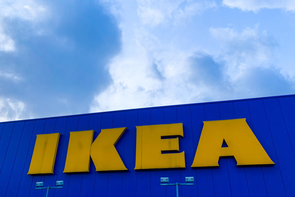 IKEA logo is seen on the store in Krakow, Poland on February 12 2020. (Photo by Jakub Porzycki/NurPhoto via Getty Images)