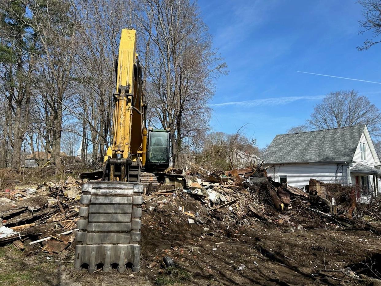 The home that was previously located at 5 Chester Court in Taunton was demolished by the city on April 10 so that Old Colony Habitat for Humanity can eventually build there.