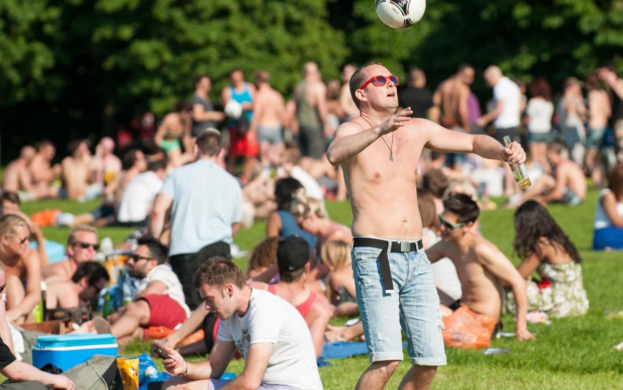 Clapham Common in the sunshine: you wouldn't wish it on your enemies - PA