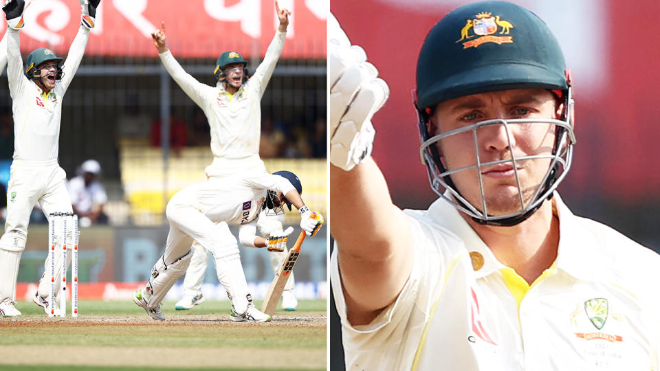 Ravi Jadeja and Cameron Green, pictured here during the third Test.