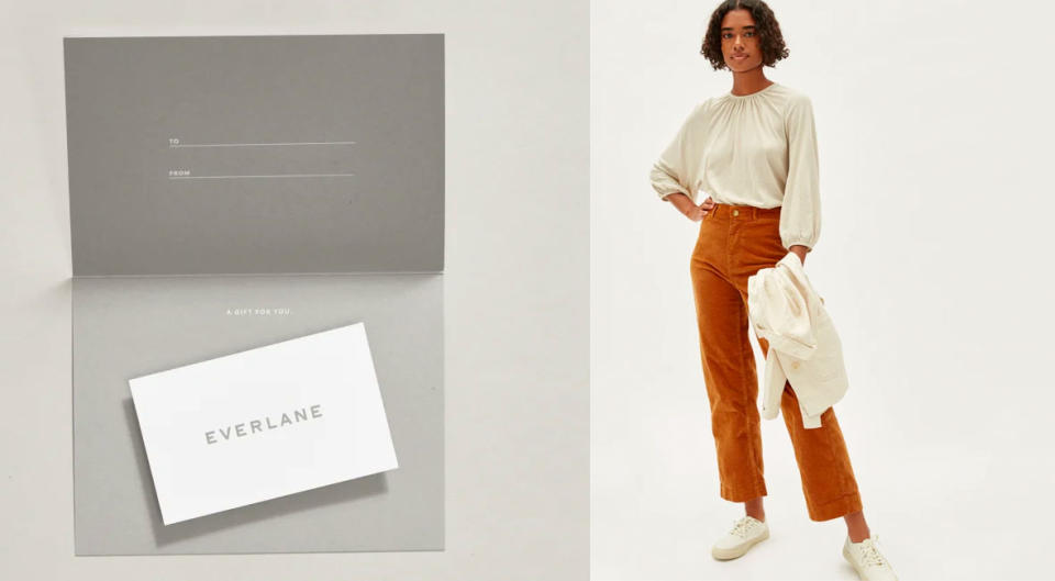 For chic basics that become favorite forever pieces—gift to your fashion-y friend. (Photo: Everlane)