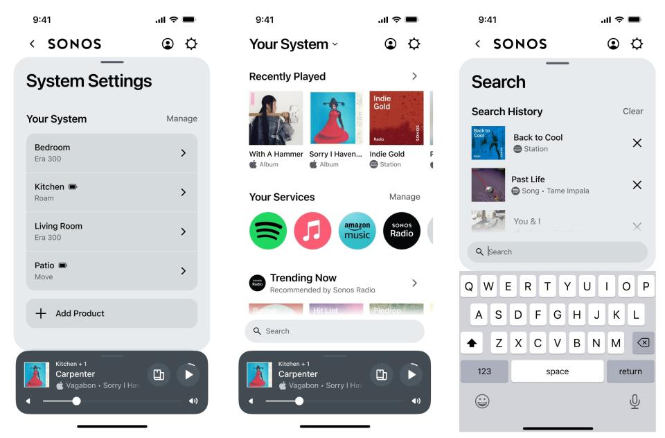 Redesign of the Sonos 2024 app