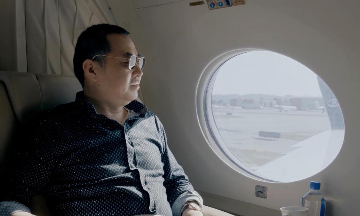 <span>Charles Huang on his private plane. The Innova founder is contesting the legal claims against him.</span><span>Photograph: Asian Inspiration</span>