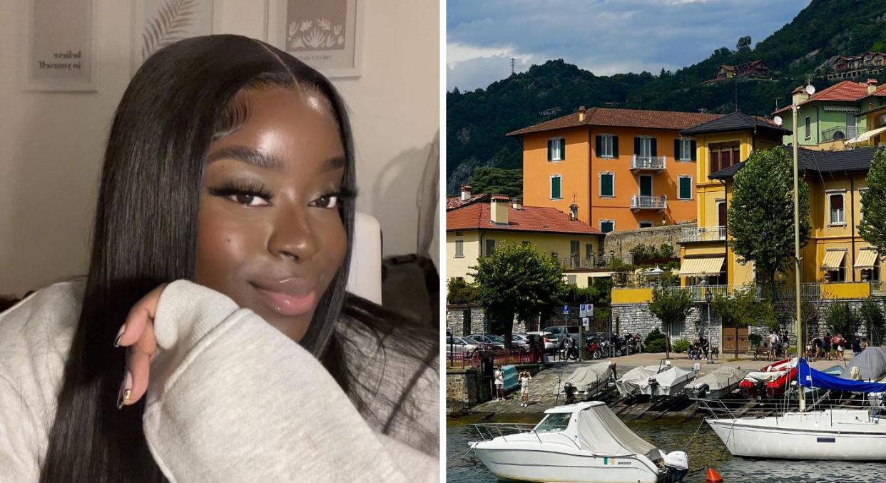 Onyi Okorie decided to surprise her friend with a birthday day trip to Milan and Lake Como.(Onyi Okorie/SWNS)