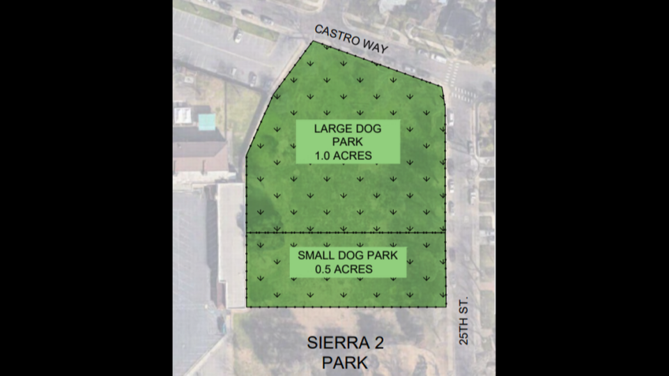 The city of Sacramento is seeking feedback on plans to add a new dog park to Sierra 2 Center in Curtis Park.