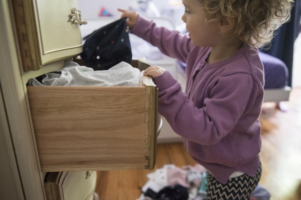 It's easy for children's drawers to get messy. (Getty Images)