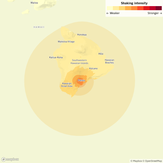 Hawaii earthquake