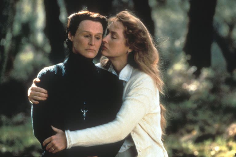 Glenn Close y Meryl Streep en La casa de los espíritus