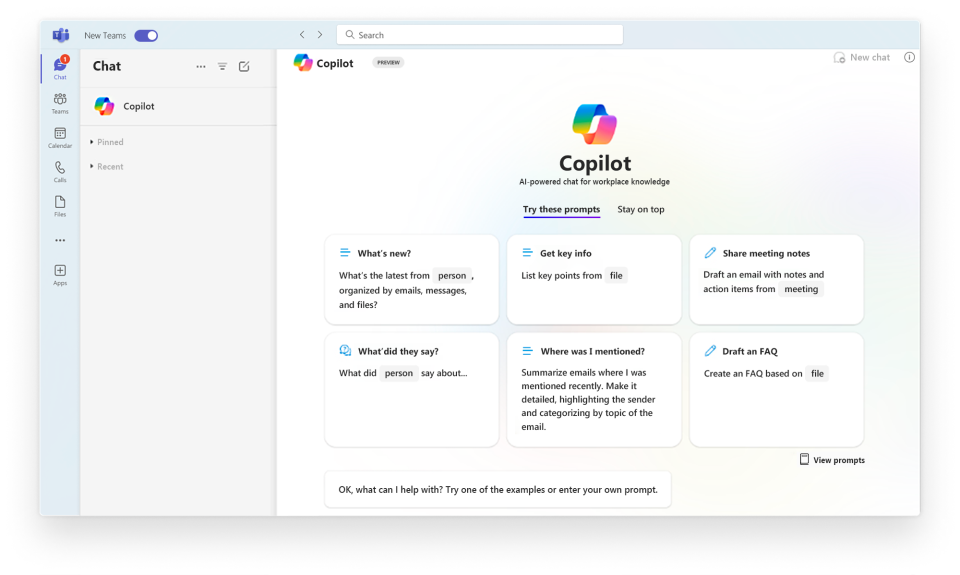 Microsoft Teams copilot
