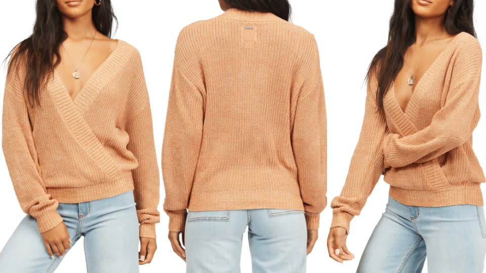 Billabong Bring It Faux Wrap Sweater - Nordstrom, $39 (originally $56)