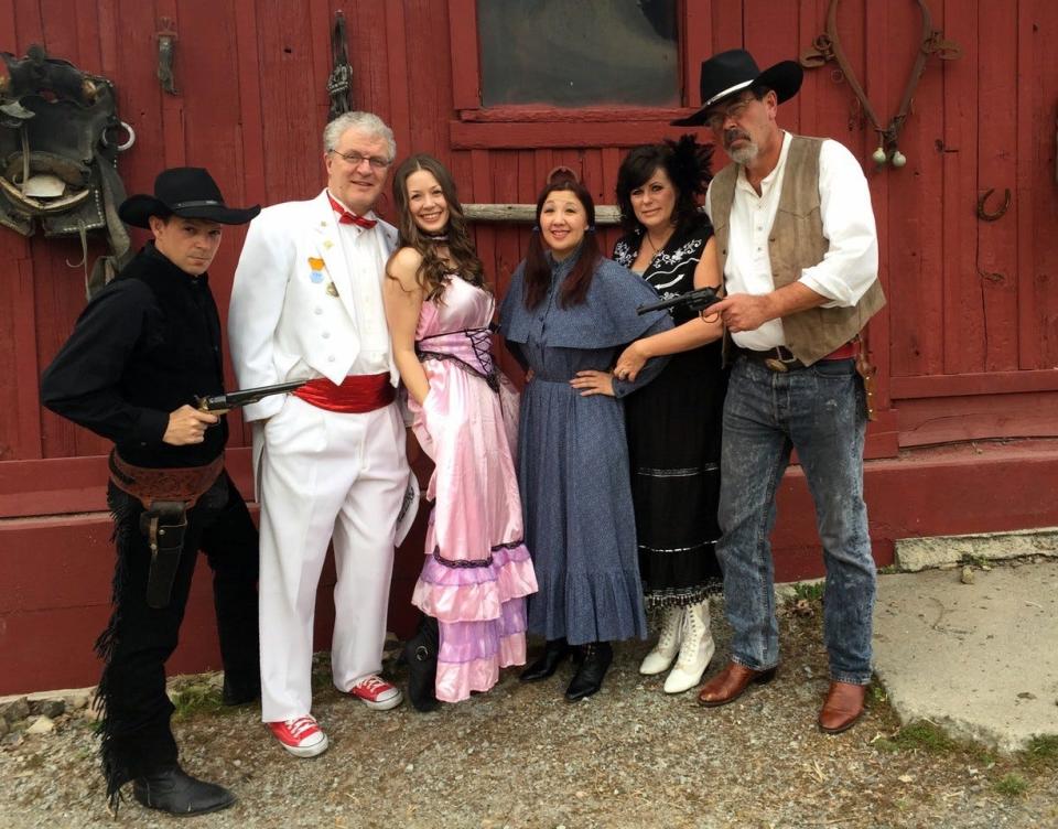 The cast of GibsonHouse Mystery Performers' 'Murder at the KO Corral!'