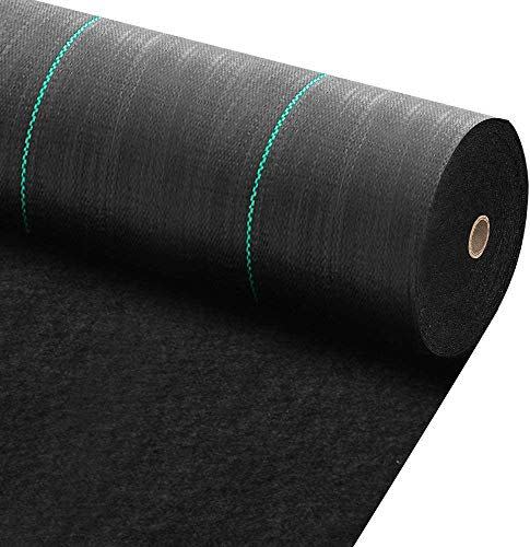6) Amagabeli 4ft x 100ft Weed Barrier Landscape Fabric 5.8oz Heavy Duty Ground Cover Weed Cloth Geotextile Fabric Durable Driveway Cover Garden Lawn Fabric Outdoor Weed Mat