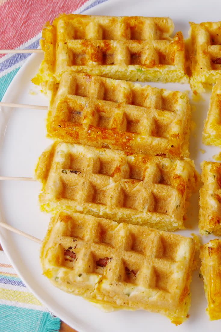 waffle corn dogs — delishcom