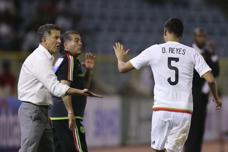 Diego Reyes marcó el gol del triunfo en Trinidad. Foto: AP