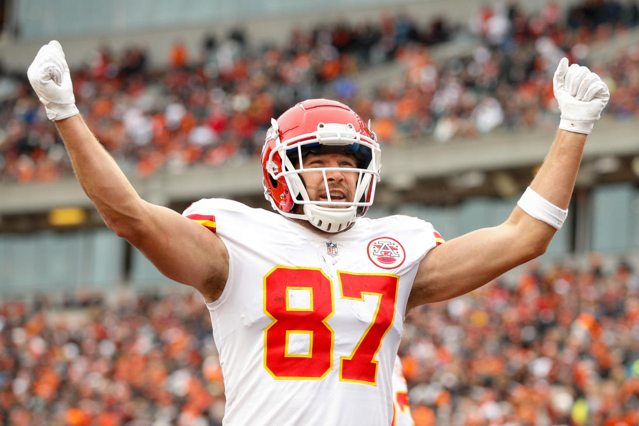 Travis Kelce finished as fantasy football's No. 2 on the season. (Photo by Ian Johnson/Icon Sportswire via Getty Images)